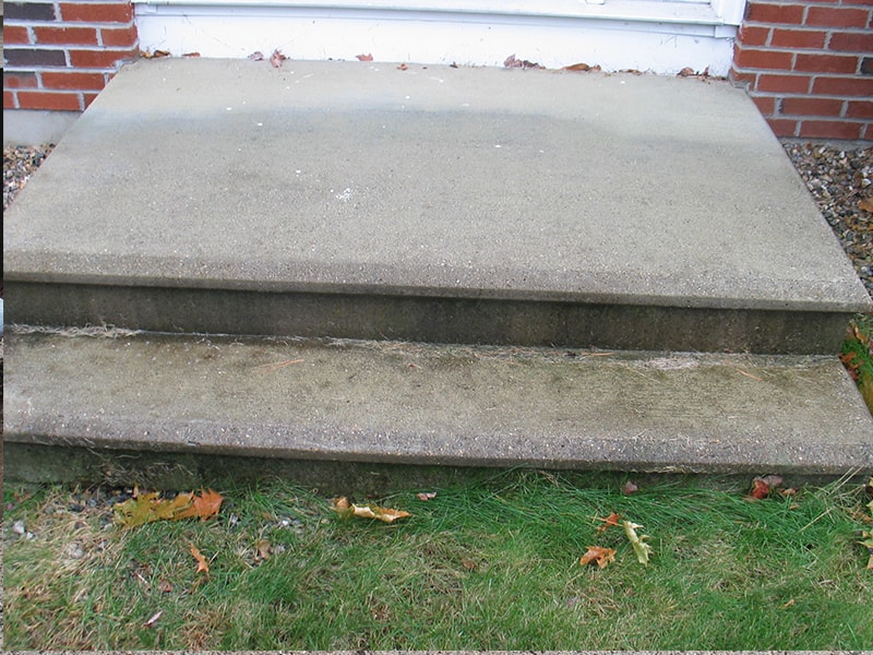 Concrete Washing Before After